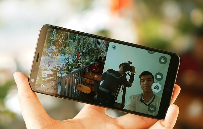 Giao diện chụp ảnh của LG G6