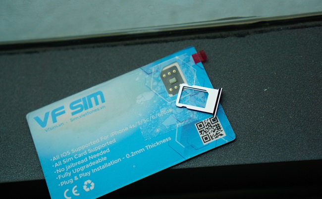 Vẫn như cũ iPhone 7 Lock phải sử dụng SIM ghép 