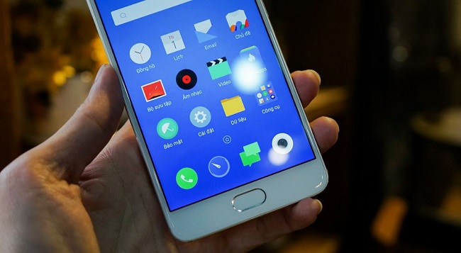 Meizu M5 Note được tích hợp cảm biến vân tay trên nút Home 