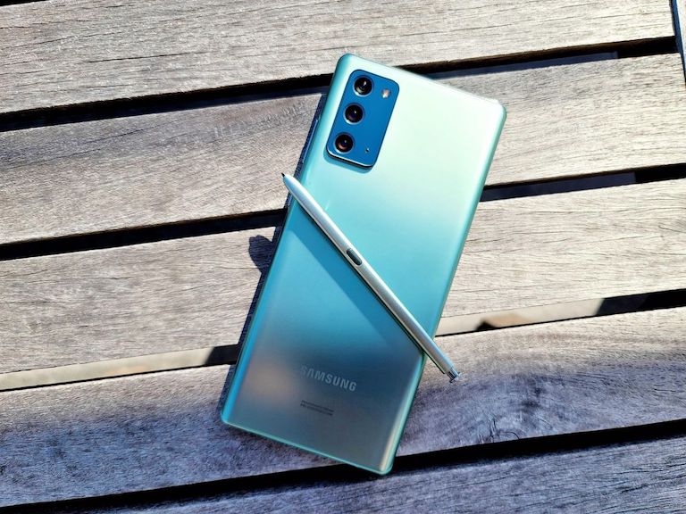 thiết kế Samsung Note 20 chính hãng cũ