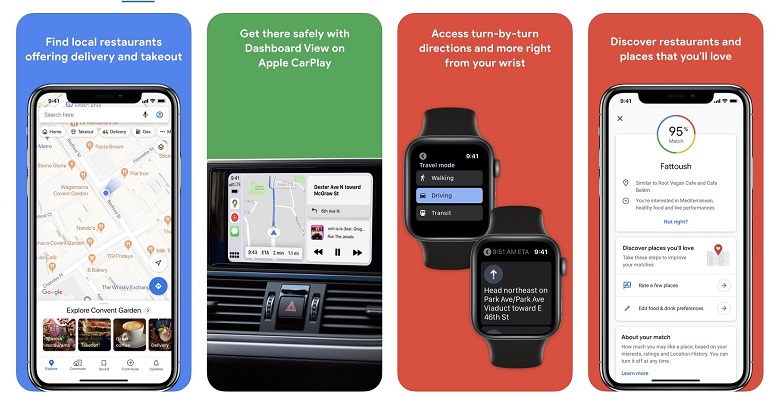google maps on ticwatch pro