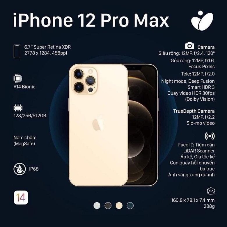 Đang tìm kiếm một chiếc iPhone 12 Pro Max với giá cả hợp lý tại Mỹ? Đừng bỏ lỡ cơ hội tuyệt vời này! Với chiếc iPhone 12 Pro Max của mình, bạn sẽ được trải nghiệm những tính năng tiên tiến nhất cùng với thiết kế đẹp mắt và vô cùng bền bỉ. Và giờ đây, với mức giá tuyệt vời tại Mỹ, mua một chiếc iPhone 12 Pro Max sẽ không còn là điều xa vời nữa đâu!