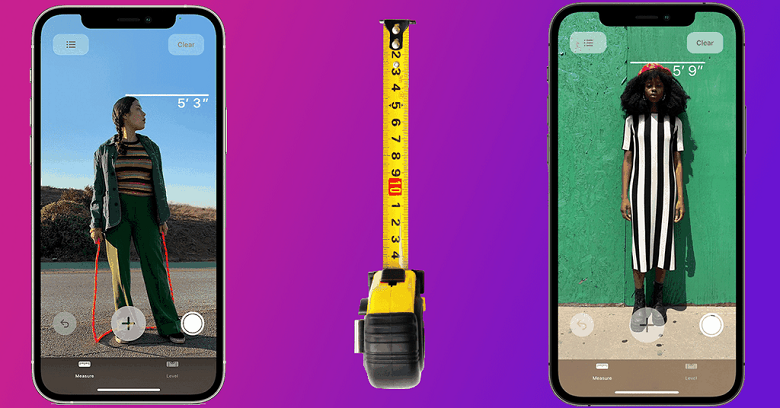 hỗ trợ đo chiều cao iphone 12 pro max