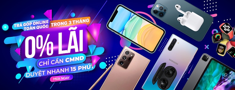 trả góp 0% lãi suất