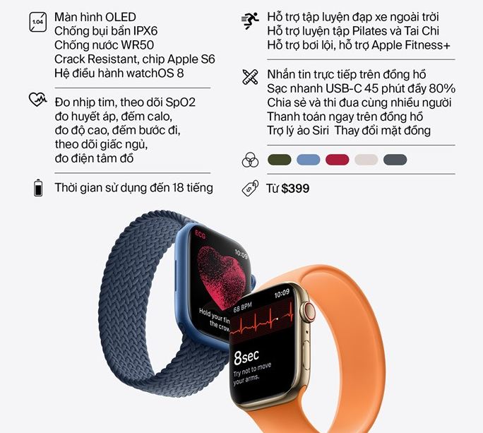 cấu hình Apple Watch Series 7
