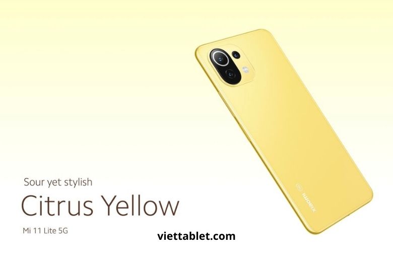 xiaomi mi 11 lite màu vàng