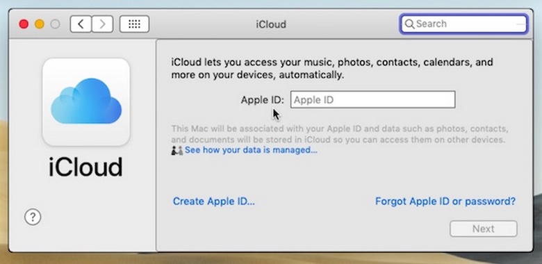 Apple ID trên macbook