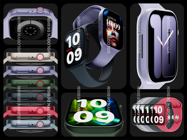 ảnh render Apple Watch Series 8 