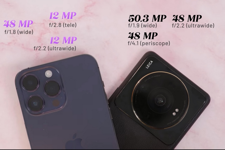 So sánh iPhone 14 Pro Max với Xiaomi 12S Ultra