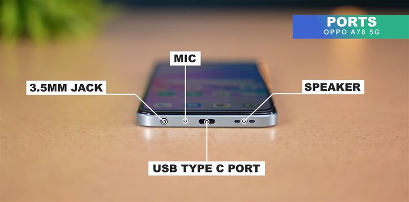 OPPO A78 5G cổng sạc