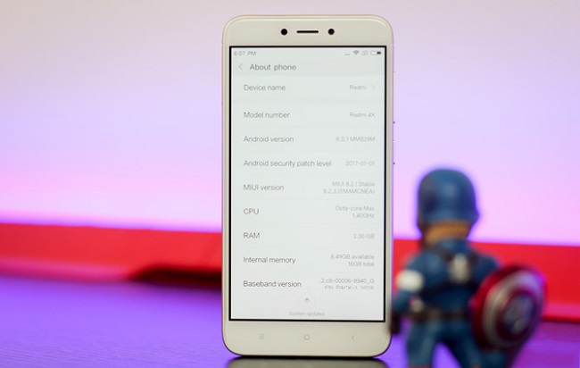 Thông số cấu hình của Redmi 4X