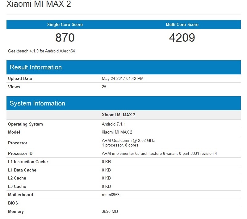 Xiaomi Mi Max 2 ra mắt lộ hiệu năng 2