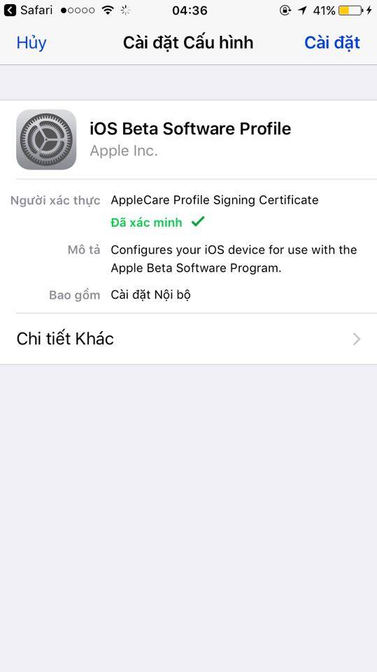 cài ios 11
