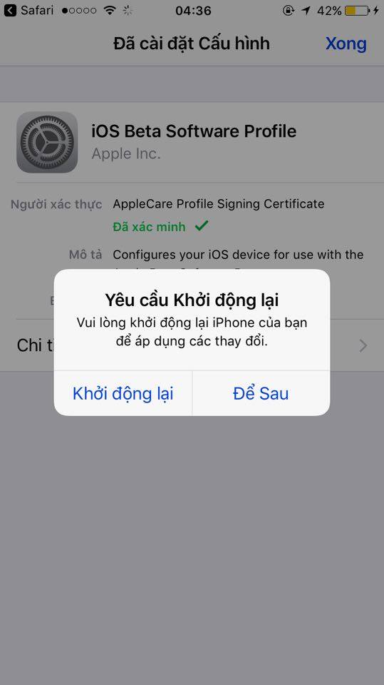 cài ios 11