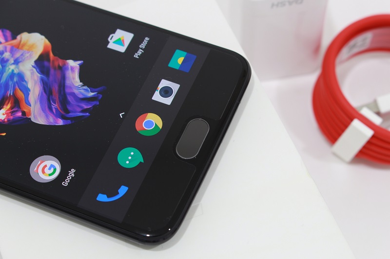 Đập hộp OnePlus 5: Nút Home