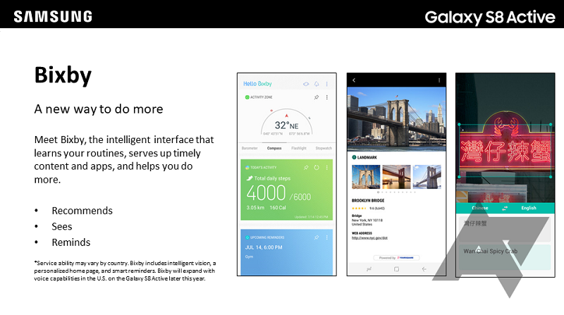 Samsung Galaxy S8 Active: Bixby