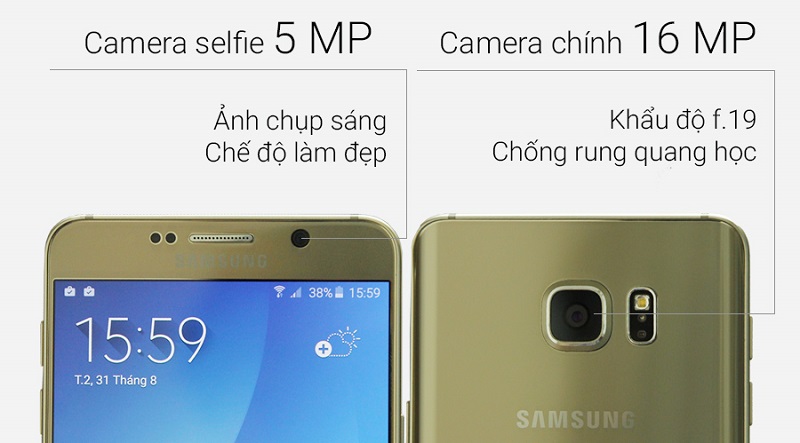 Camera Samsung Galaxy Note 5 2 SIM
