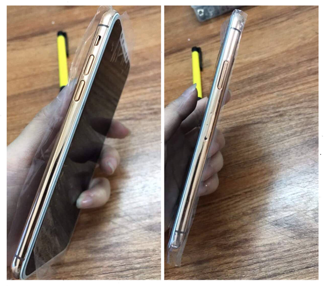 Mô hình iPhone 8: Cạnh trái, phải