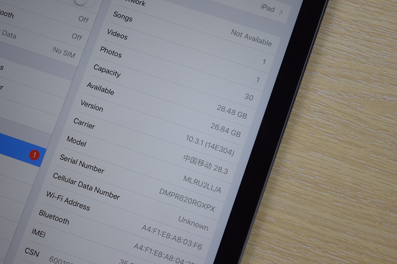 Hình ảnh iPad Pro 9.7 inch: Thông số Imei