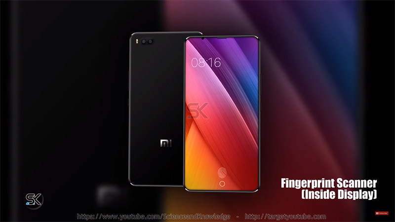 Cảm biến vân tay của Xiaomi Mi7
