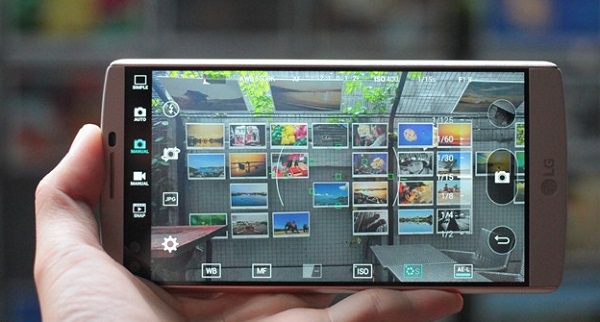 Giao diện chụp ảnh trên LG V10 cũ