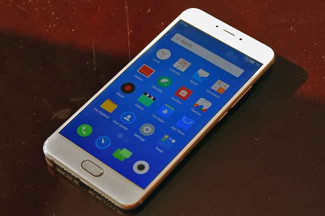 Meizu MX6 chính hãng xách tay thiết kế mặt trước