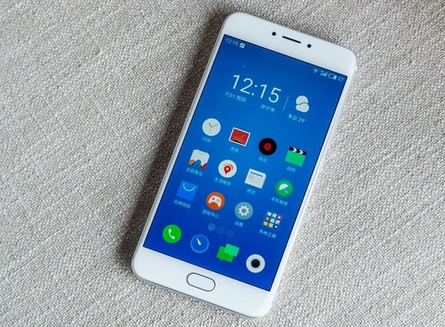 Nút Home của Meizu MX6 được trang bị cảm biến vân tay