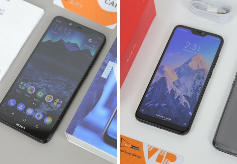 so sánh nokia x5 và remi 6 pro