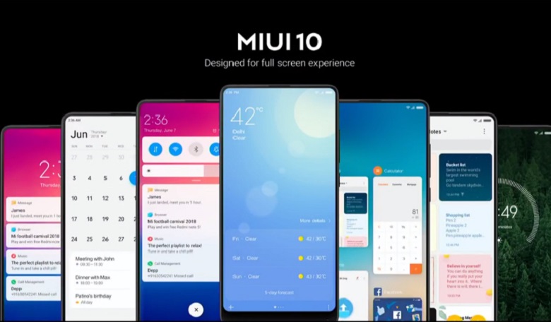 miui 10 global xuất hiện