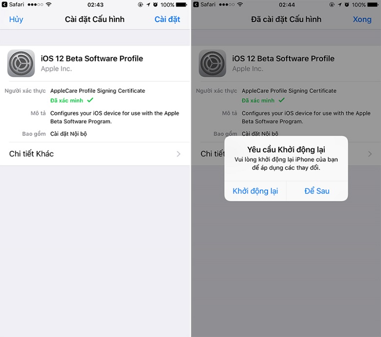 iOS 12 Public beta 2 cập nhật
