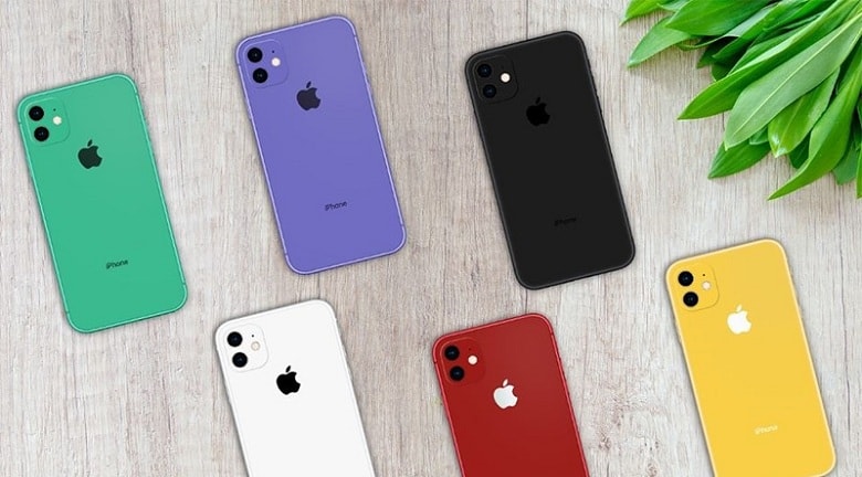 màu sắc của iPhone 11 Lock