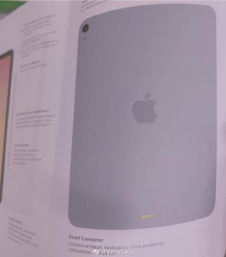 Mặt sau ipad air 4