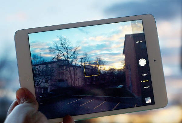 Giao diện chụp ảnh trên iPad Mini 2 Cũ 