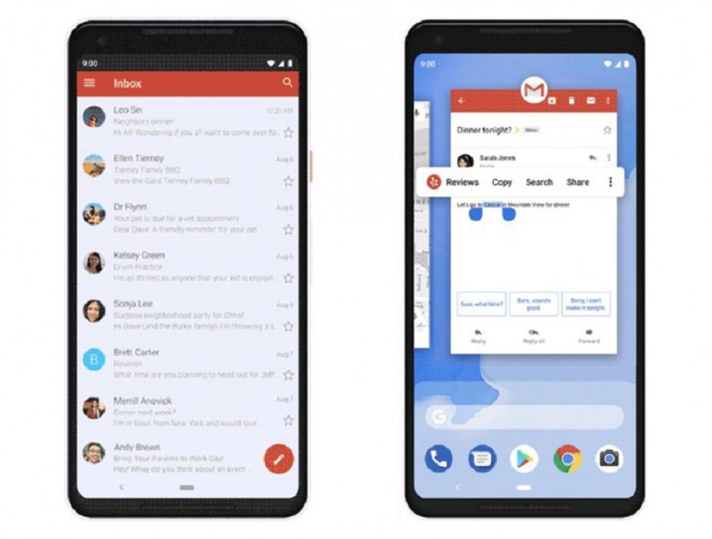 Android Pie phím điều hướng