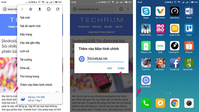 thêm website cho chrome