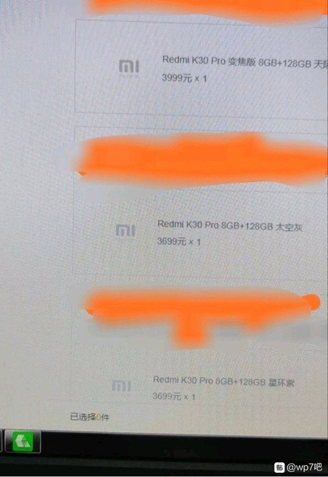 giá Redmi K30 Pro
