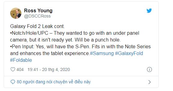 Cấu hình Samsung Galaxy Fold 2