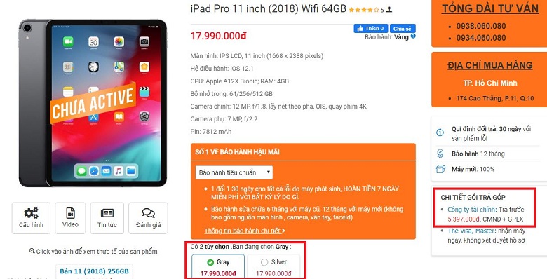 ipad pro 11 64gb wifi