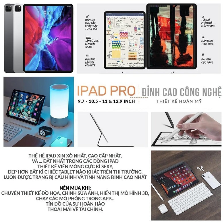 Những ưu điểm nổi bật của iPad Pro Series