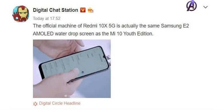 màn hình Redmi 10X