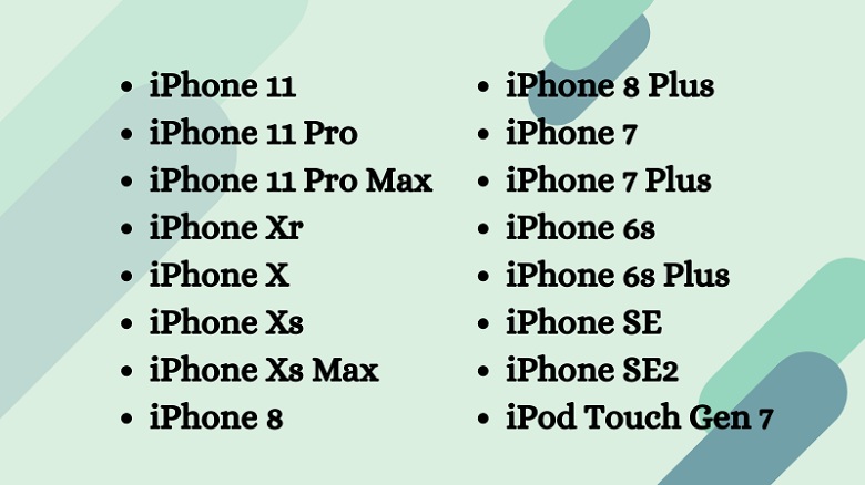 list lên iPhoneOS 14