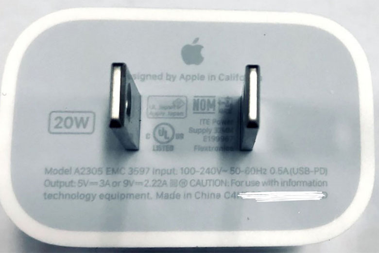 sạc nhanh công suất 20W