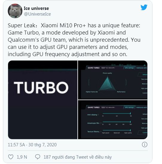 GPU của Xiaomi Mi 10 Pro Plus