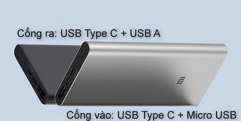 cổng kết ối của sạc dự phòng Xiaomi GEN 3 2019 