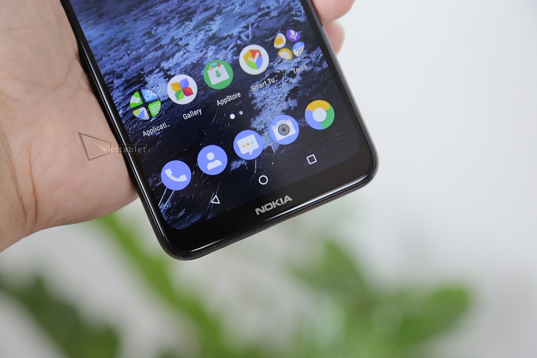 nokia x5 2018 đập hộp logo