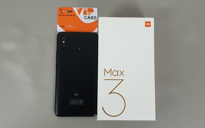  xiaomi mi max 3 mở hộp mặt lưng 