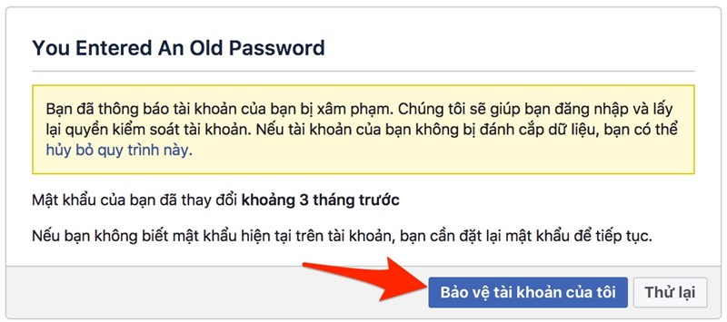 tk fb bị hack