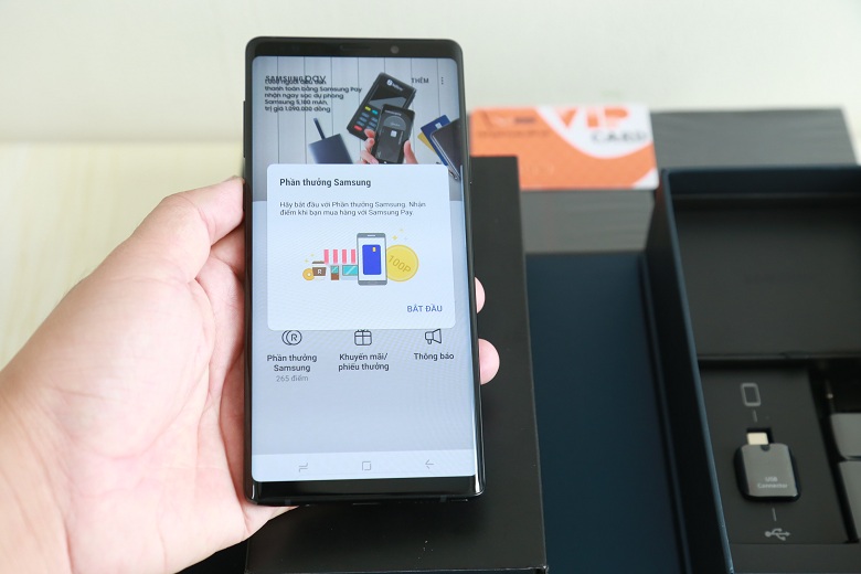 Samsung Pay trên Galaxy Note 9 công ty 