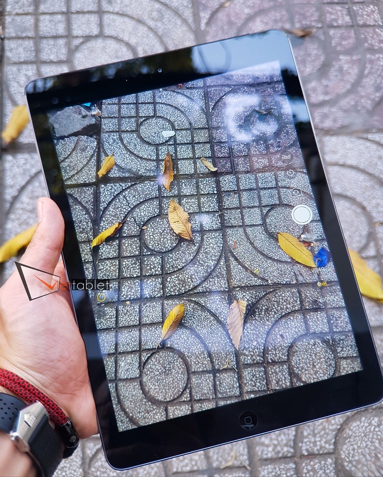 giao diện chụp ảnh của iPad Air cũ