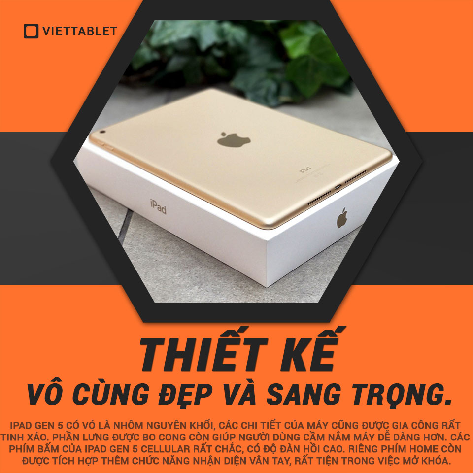 thiết kế iPad Gen 5